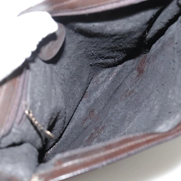 GUCCI Shoulder Bag Nylon Brown Gold Auth bs20545 - Picture 10 of 16